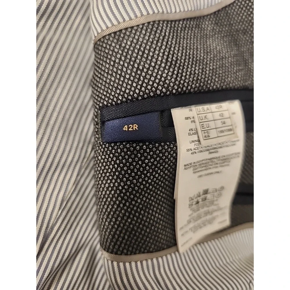 BROOKS BROTHERS Explorer Collection Fitzgerald Fit Wool Gray Mens Suit 42R 36x33